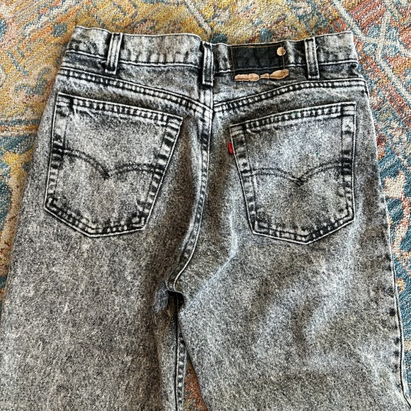Amazing vintage dark stonewashed Levi’s - estimated 80s student fit - Picture 4 of 10